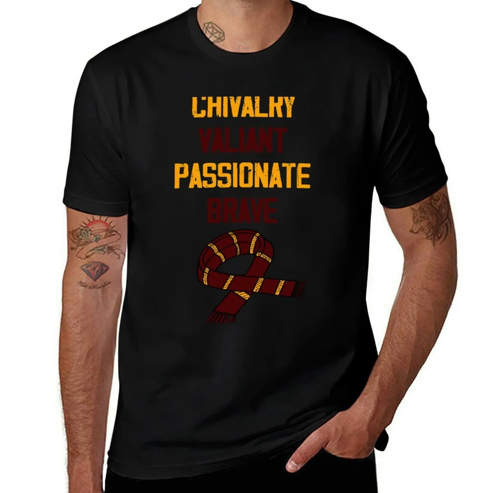 Chivalry Valiant Passionate Brave Scarf 1 T-Shirt Breathable Gym Short Sleeve T-Shirt