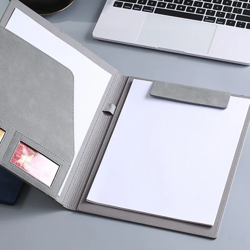Multifunctionele A4 conferentiemap Zakelijke briefpapiermap Lederen contractbestandsmappen Reisdocumentmap