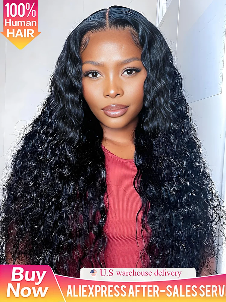 

13x6 HD Lace Loose Deep Wave Frontal Wigs 44 Inch Deep Curly Lace Front Human Hair Wigs Preplucked Glueless Wig hUman Hair