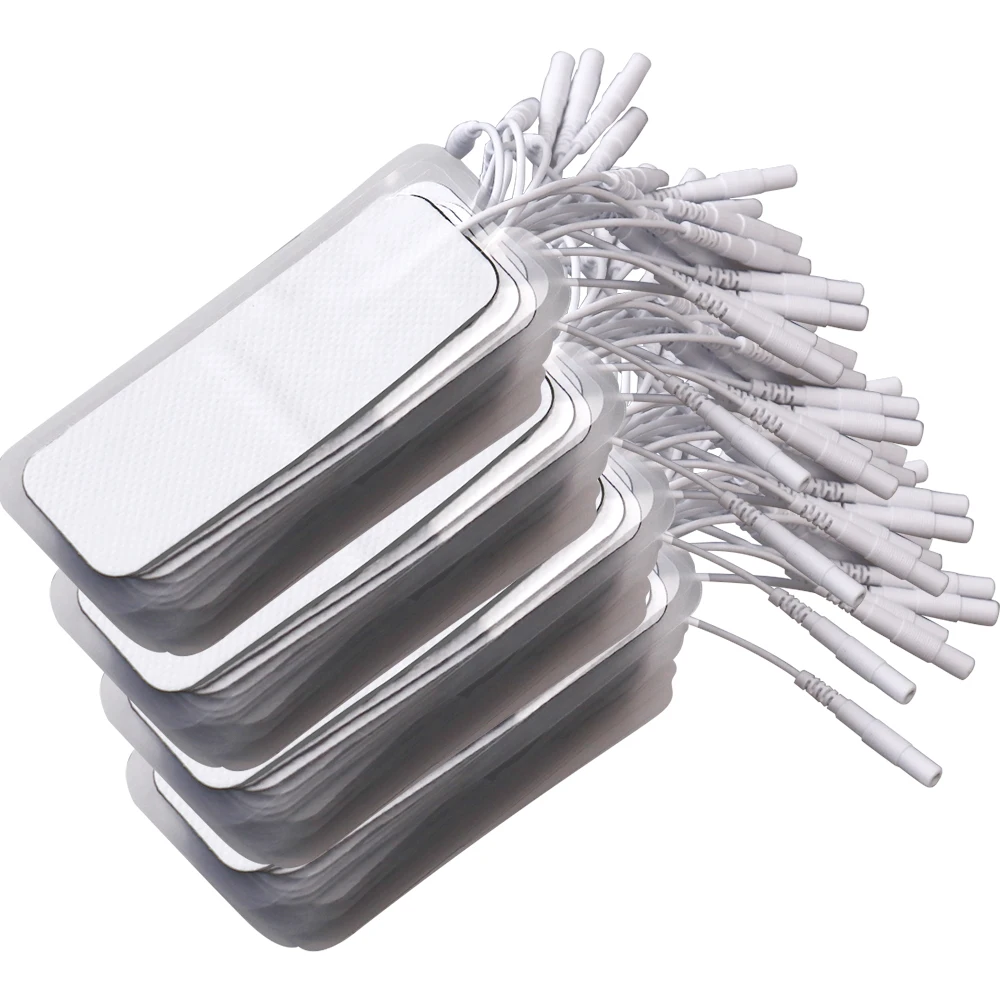 

3x9 см физиотерапевтические электроды, подушечки, самоклеящиеся гелевые сменные пластыри для устройства Tens, EMS стимулятор мышц, многоразовые электроды