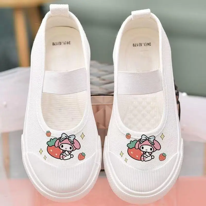 

Sanrios Kuromi My Melody, детская обувь, повседневная обувь, детская парусиновая обувь, дышащая красивая модная обувь на мягкой подошве