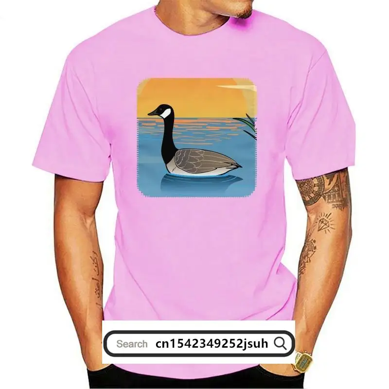 

New Canadian Goose Geese Swimming Canada MenS Novelty T-Shirt Custom Made Tee Shirt