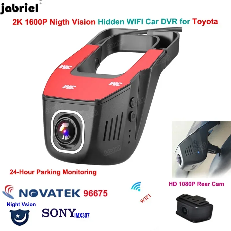 2K Car DVR Dash Cam for Toyota Corolla E210 L LE SE XSE XLE Camry xv70 v70 70 LE XLE SE XSE Mirai Aqua GR Sienna Venza Avalon