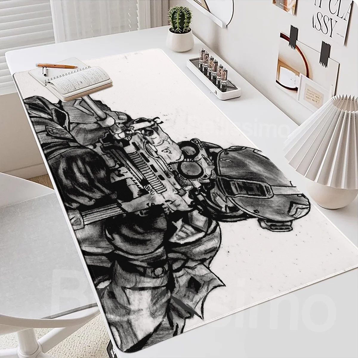 

Xl Small Mouse Pad 700x300 Bedroom Computer Desk Keyboard Pad Accessories Soldier Assault Player Technical Office Desktop Pad