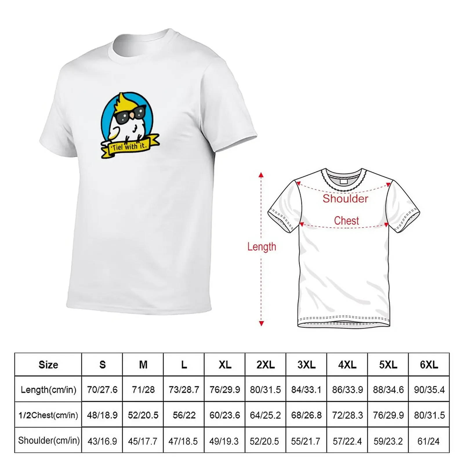 New Tiel with it - Cockatiel Shirt T-Shirt custom t shirt customized t shirts designer t shirt men