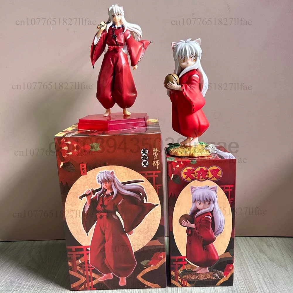 Figur Inuyasha Masa Kecil Inuyasha Memandang Kembali Memegang Pose Bola Mainan Model Figur Aksi Dekorasi Ruangan Boneka Dapat Digerakkan Bersama