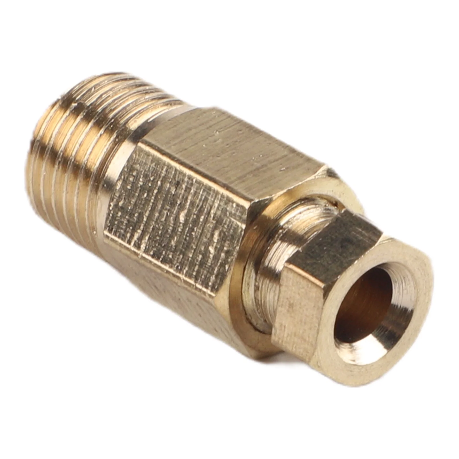 12 Pieces Brass Compression Fittings for 4mm Outer Diameter Tubes with 18 for BSP Male Thread Suitable for Air Oil Water Systems