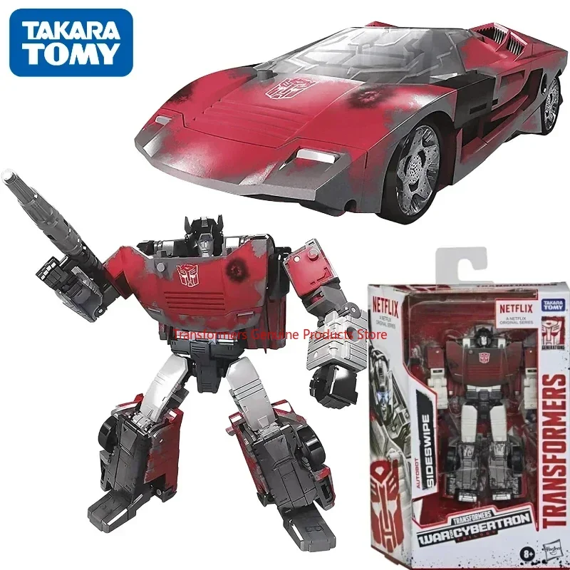 

In stock Takara Tomy Transformers G series Netflix Sideswipe Birthday Gift Model Figure Mecha Toys Action Doll studio Ornaments