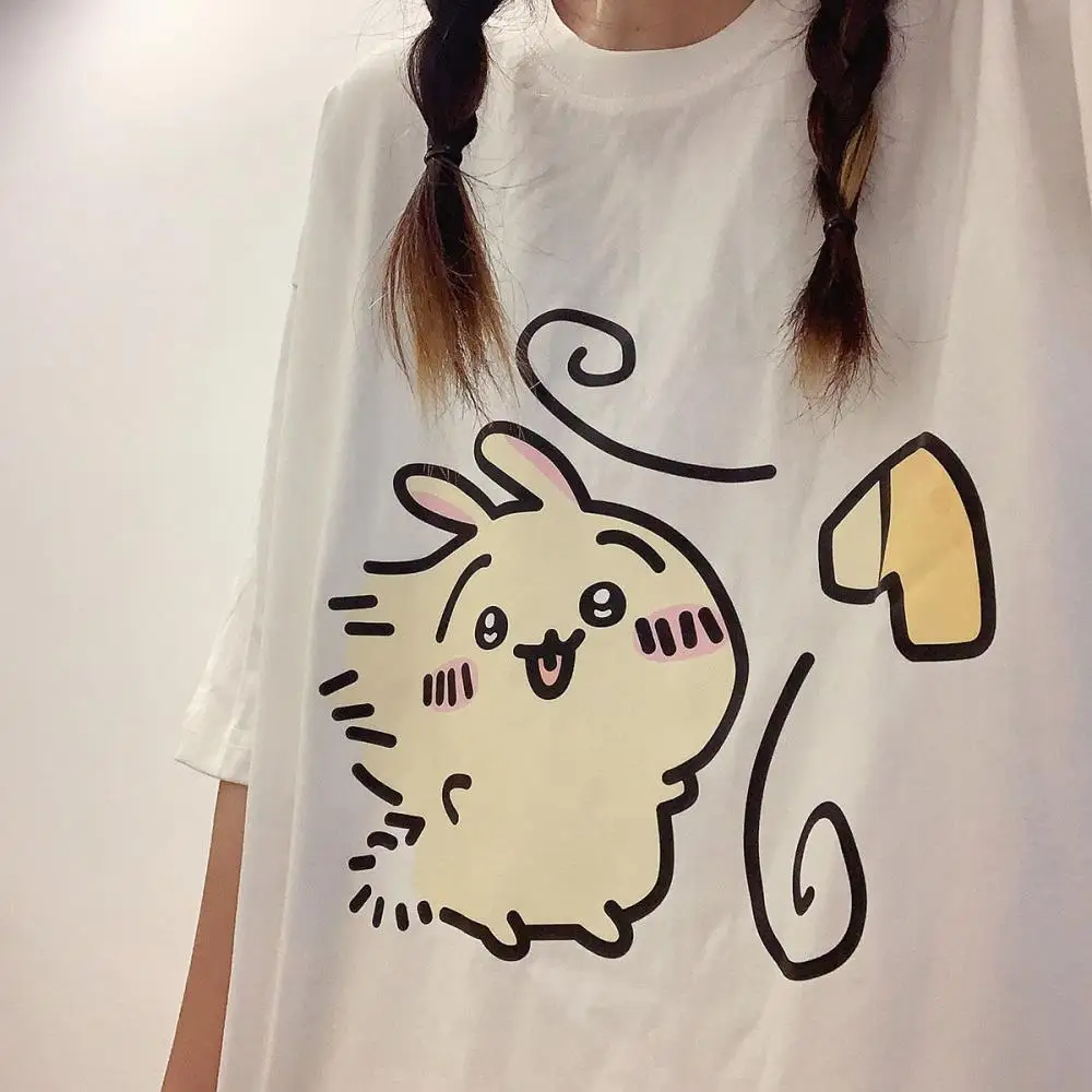 

Kawaii Chiikawas Usagi Anime Pajamas Fashion Trouserswomen Short Sleeved Summer Shorts Woolen Cartoon Casual Home Pants Clothing