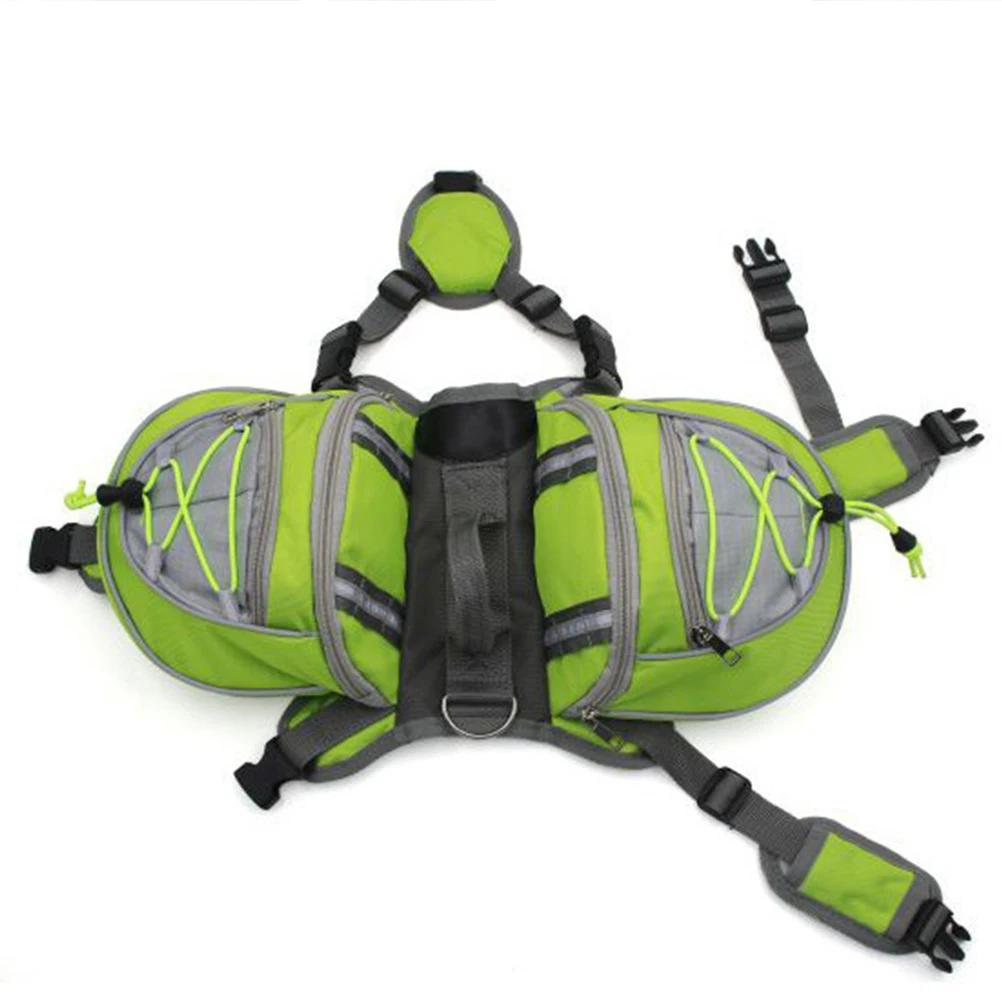 

Pet Self Backpack Travel Hikes Outdoor Adjustable Hiking Dog Rucksack Saddlebag Labrador