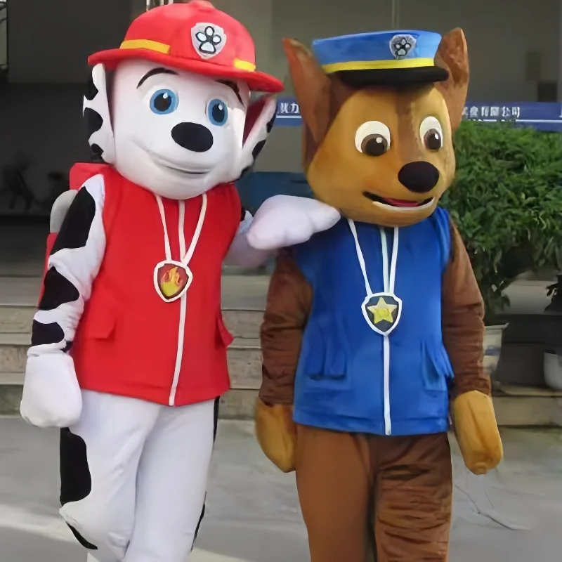 Hot Sale Paw Patrol Cosplay Cartoon Costume Mascot Set Adult Clothing Commercial Activity Advertising Christmas Costumes Gifts