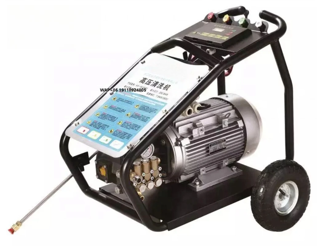 

250 бар, 15,5 л/мин, 7,5 кВт, 380 В, электродвигатель, очиститель высокого давления, автомойка