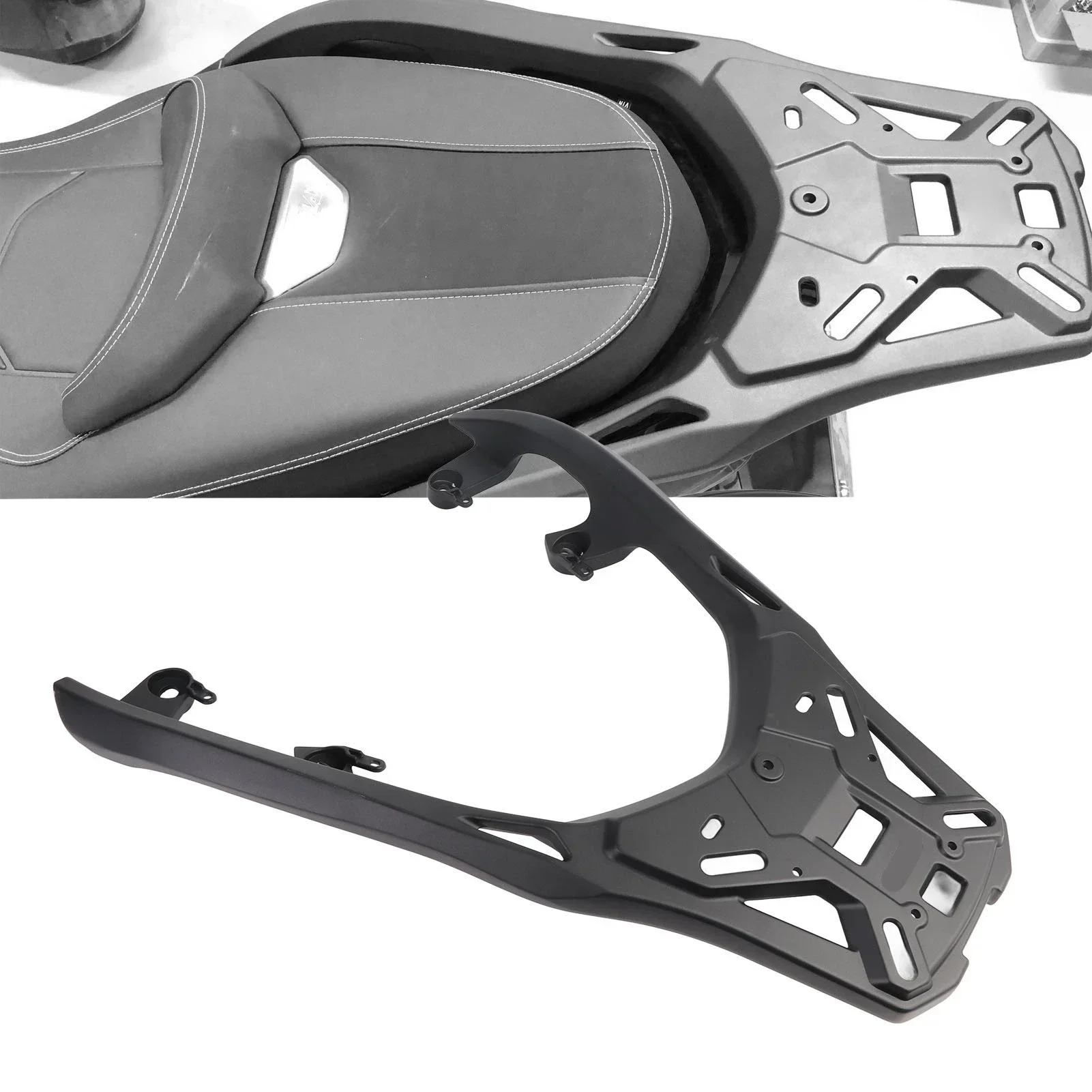 Rear Luggage Carrier Bracket Enhanced Safety Motorbike Rear Luggage Rack Strong Load Bearing for Xmax 125 250 300 2017 To 2024