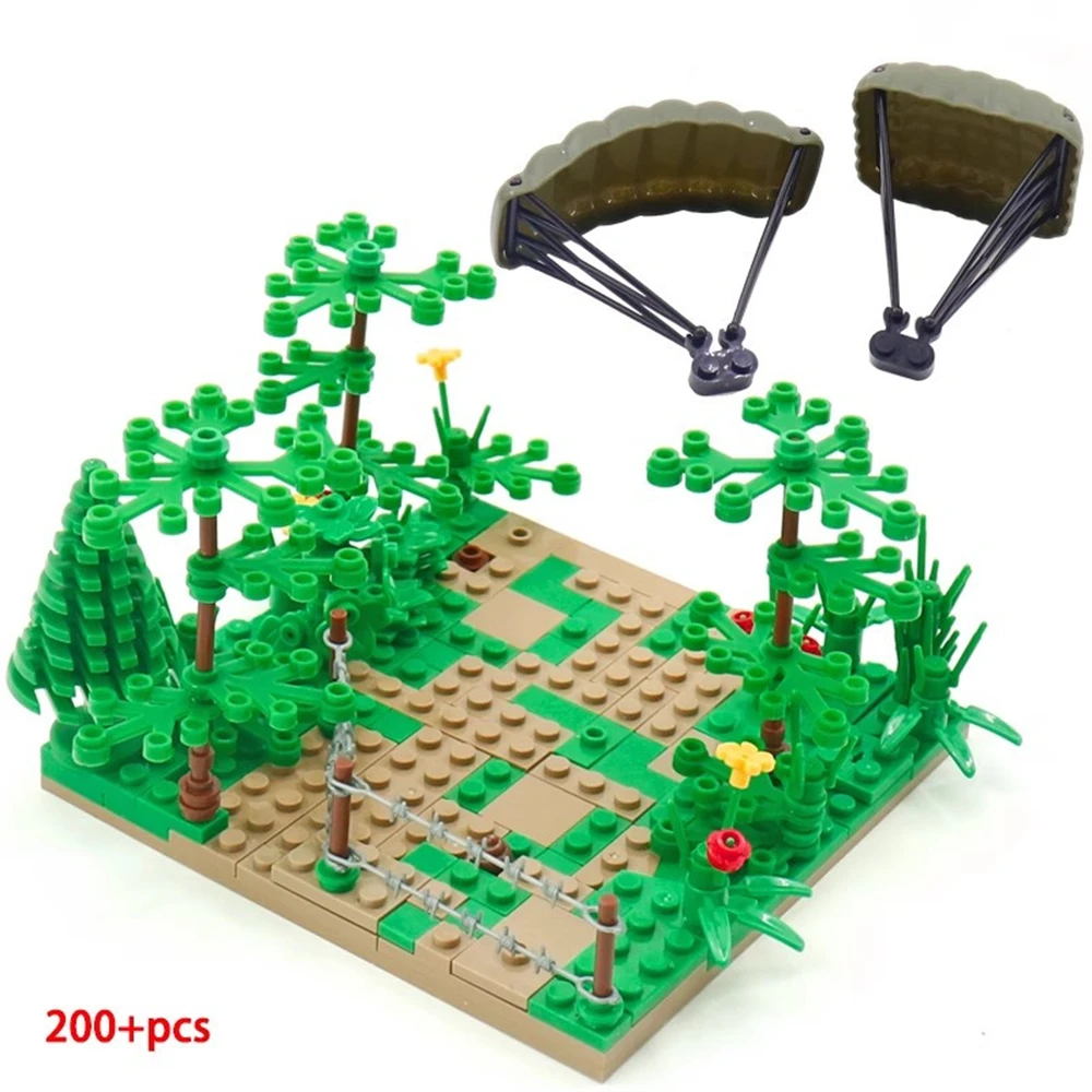 

World War 2 WW2 Army Military Soldiers SWAT Paratrooper Jungle Sniper Warfare Assemble Building Blocks Bricks Children's Toys