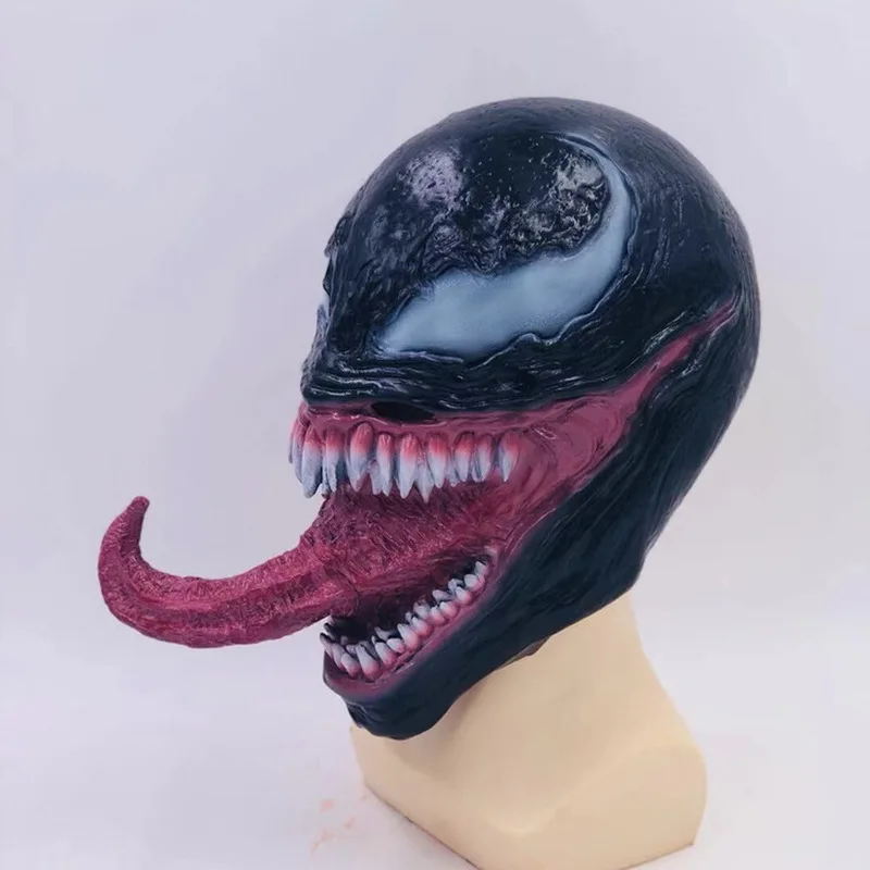 Oween Cos Series New Venom Latex Mask Cosplay Venom 5 Styles Headgear Red And Black Arm Dolls Super Scary Venom Headgear