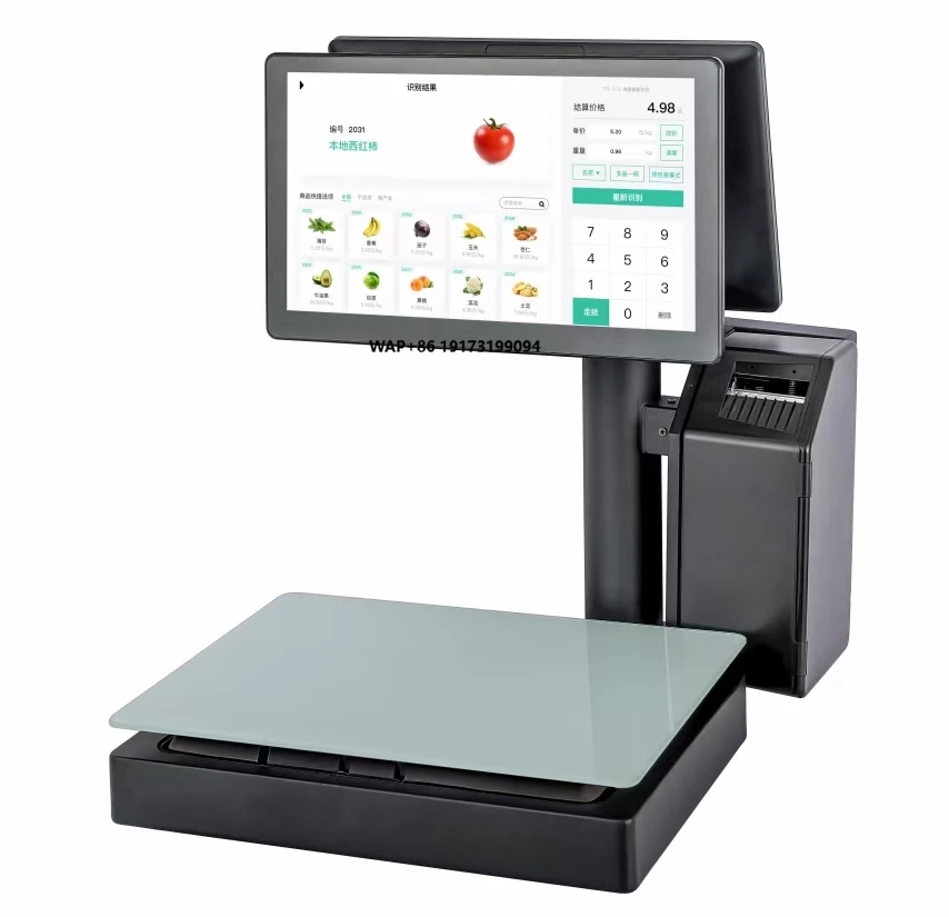 

Black or White 15.6" windows Android All in One Pos System with Printer Cash Register Touch Pos Weighing Scale Pos Scale
