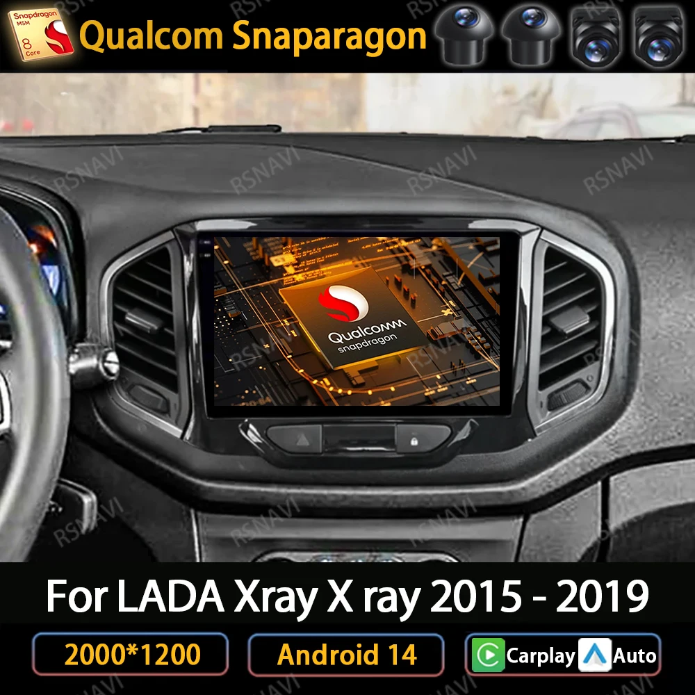 

Android 14 Car Radio For LADA X Ray Xray 2015 - 2019 Multimedia Stereo Video Player Carplay Auto Navigation GPS Head Unit QLED