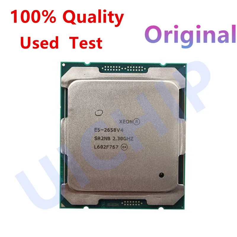 100% Original Xeon E5 2658 V4  E5-2658V4 Processor SR2NB 2.3Ghz 14 Core 105W Socket LGA 2011-3 CPU