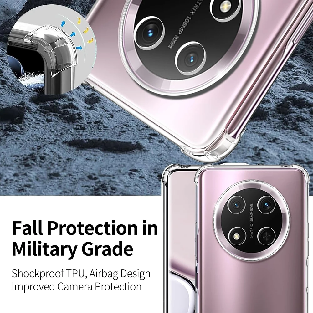 Shockproof Silicone Soft Case For Huawei Honor Magic7 Magic6 Magic5 Magic4 Magic3 Magic 7 6 5 4 3 Pro Ultra Thin Cover Shell