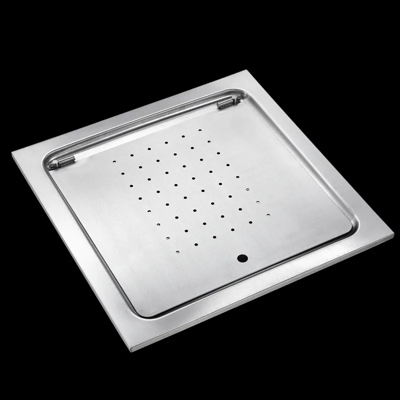 European Style Stainless Steel Flush Squat Toilet Pan with Cover Floor Standing WC Sanitary Ware