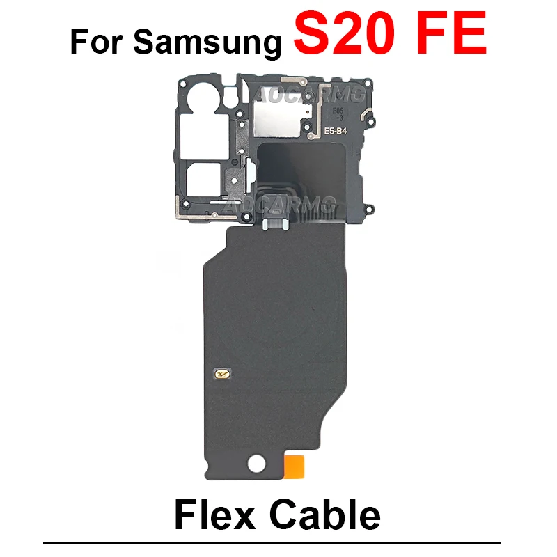 For Samsung Galaxy S20 FE s20fe Motherboard Cover With Earpiece And Wireless Charging Coil NFC Module Speaker Repair Parts