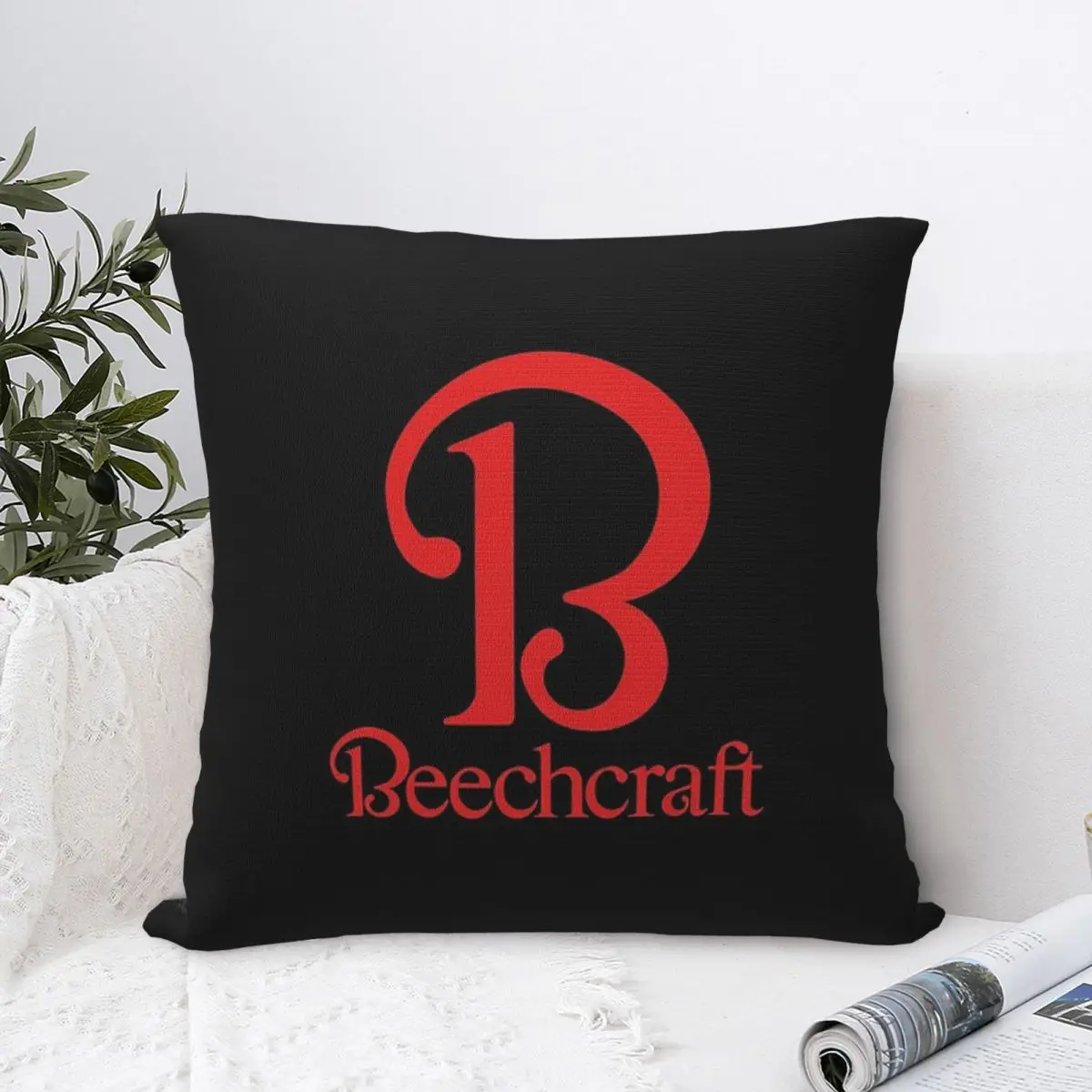 Beechcraft Aircraft Aviation POCKET SIDE Pillowcase Pillows Cover Cushion Comfort Throw Pillow Sofa Decorative Cushions Used