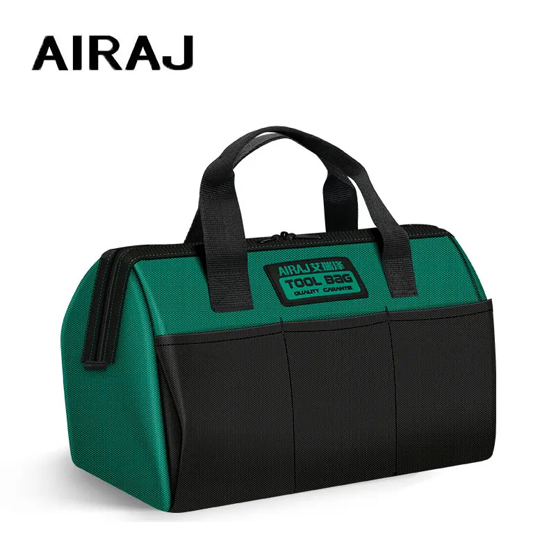 AIRAJ 13 in Tool Bag, Large Capacity Top Opening Tool Kit, Tool Storage Bag For Electrician Woodworking Fitters