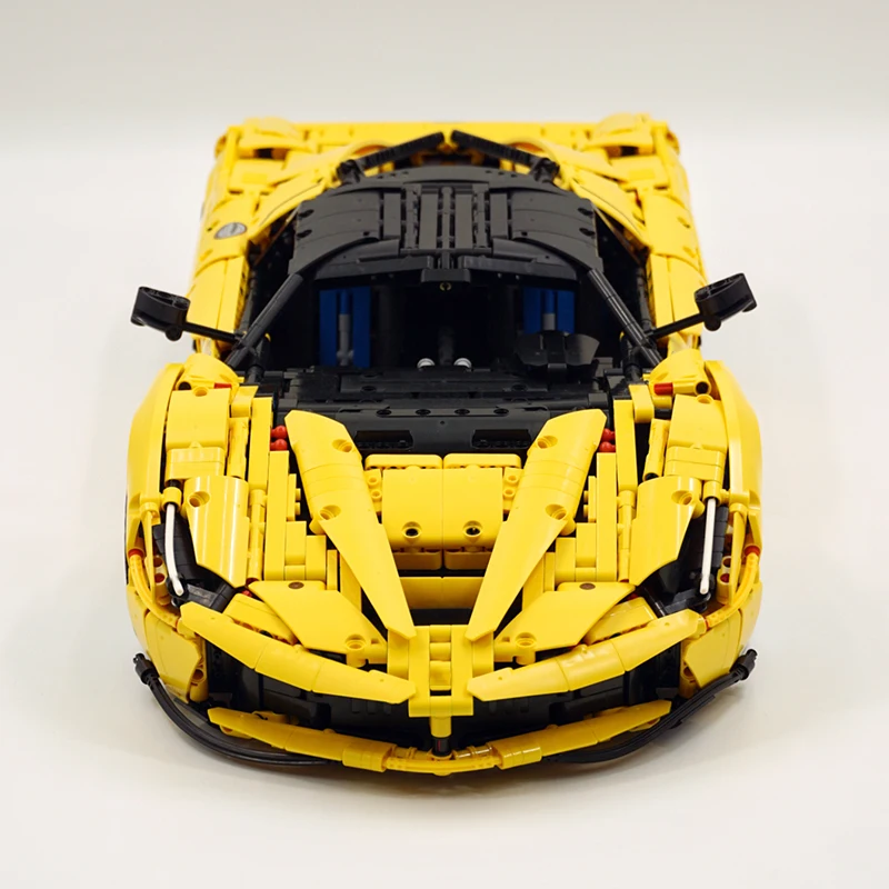 New MOC High-Tech SP3 Yellow Super Sports Car Buidling Blocks Speed Vehicle Bricks Assembly Puzzle Toys Christmas Gifts For Kids