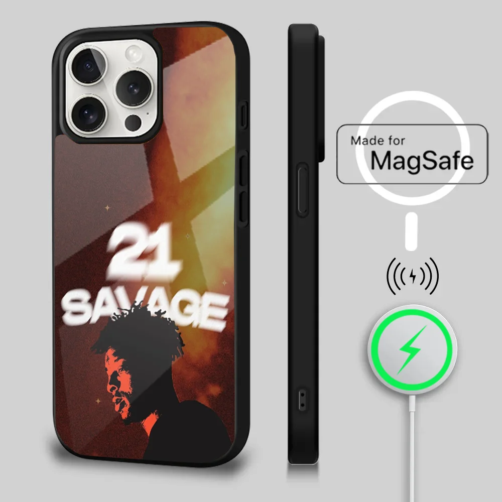 21 S-Savage American Dream Phone Case For iPhone 16 15 14 13 12 11 Plus,Pro,Max Mini Magsafe Magnetic Wireless Charging