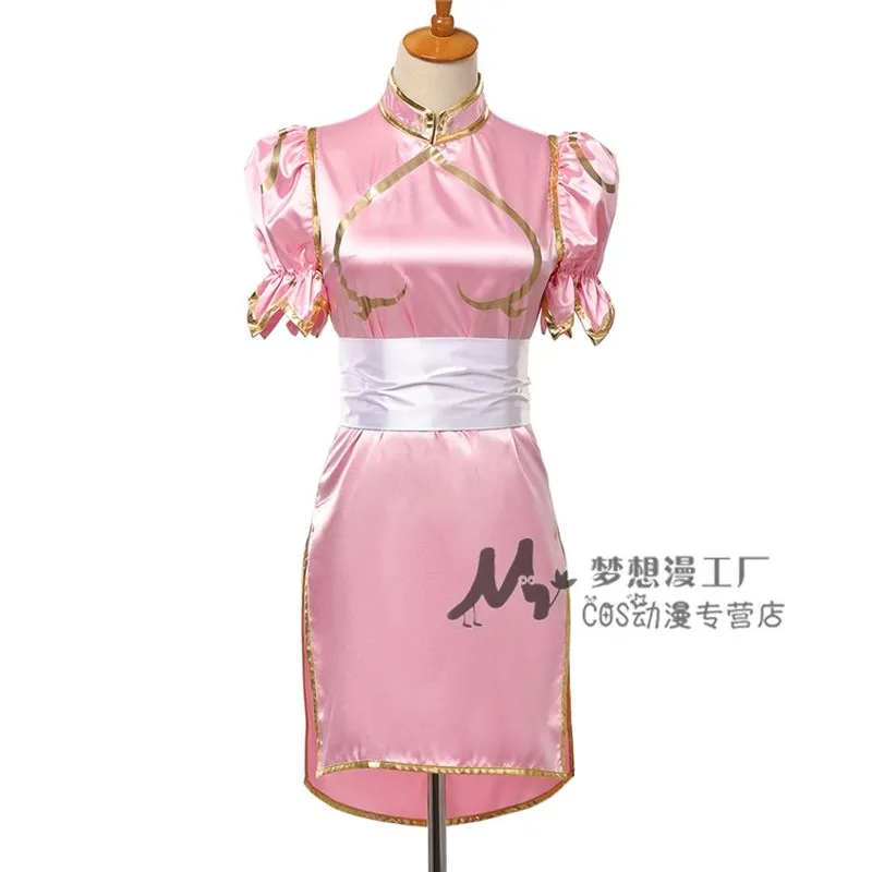 أنيمي الطرفية الشارع Chunli الجيل الأول ملابس الملك شيونغسام هدية ارتداء مجموعة الزي الوالدين والطفل للأطفال