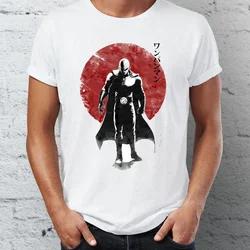 t shirt cool tees tops harajuku  fashion Men short sleeve streetwear t-shirt One Punch Man Under the Sun Arts graphic t shirts