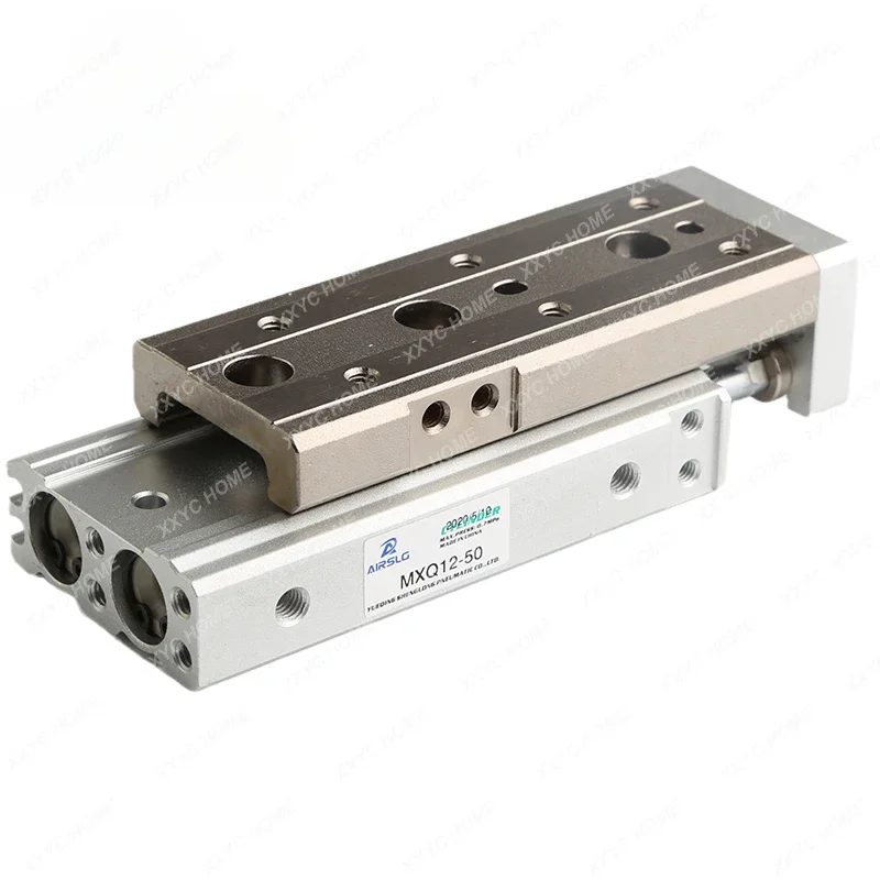 SMC Type Air Slide Table Dual Rod Rail Slide Air Pneumatic Cylinder MXQ6-10 MXQ8-20 MXQ12-30 MXQ16-40 MXQ20-50 MXQ25-75 100 125