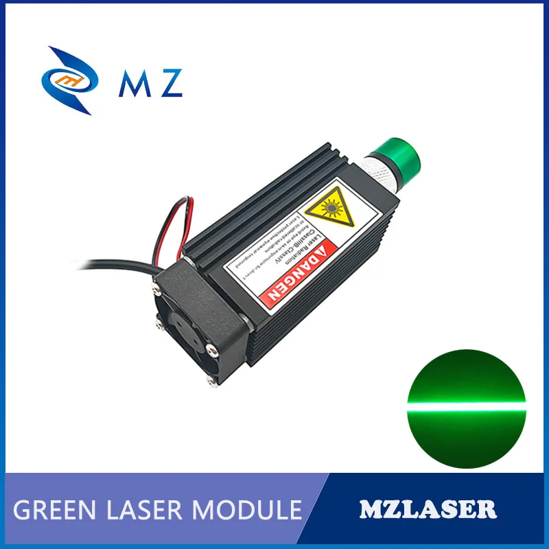 Imagem -06 - Lente Ajustável Focando Power com Suporte e Adaptador de Alimentação Linha Verde 45 Graus Laser Diode Module 33x33x75 mm 520nm 1.6w