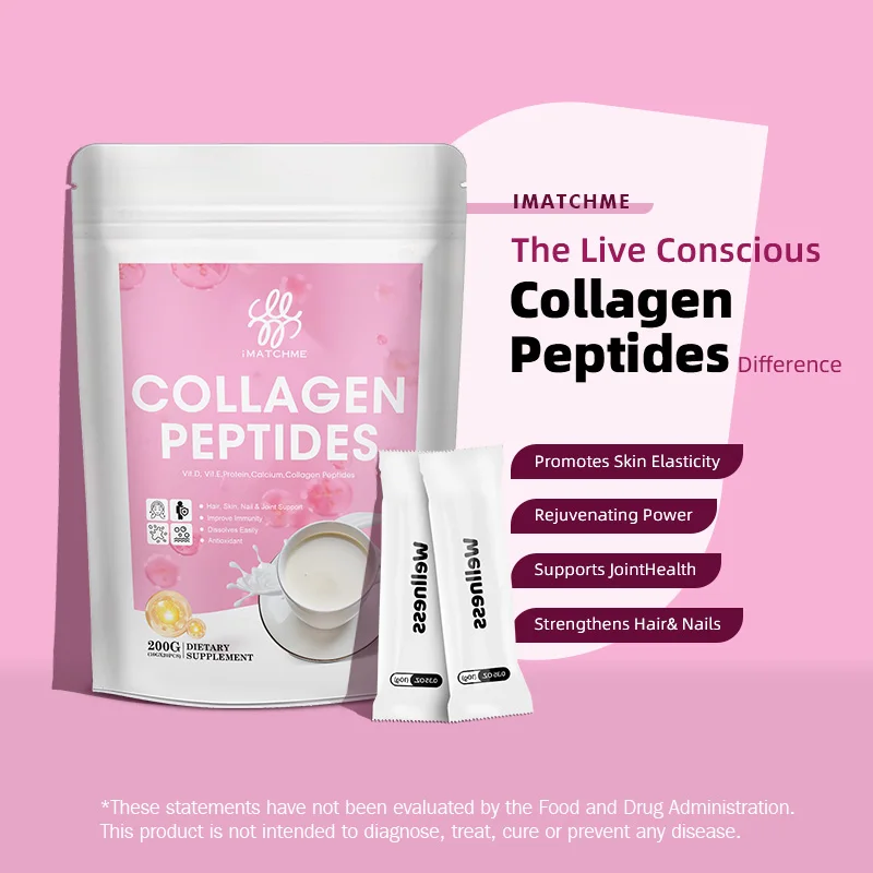 Non-Gmo Collagen Supplement, Women and Man Antioxidant Supports Healthy Skin, Joints, Hair, Nails Dietary Supplement