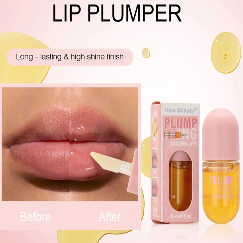 

Lip Plump Serum Moisture Jelly Lip Balm Fade Lip Lines Anti Cracking Sexy Lip Oil Waterproof Brighten Korean Lip Care Cosmetic