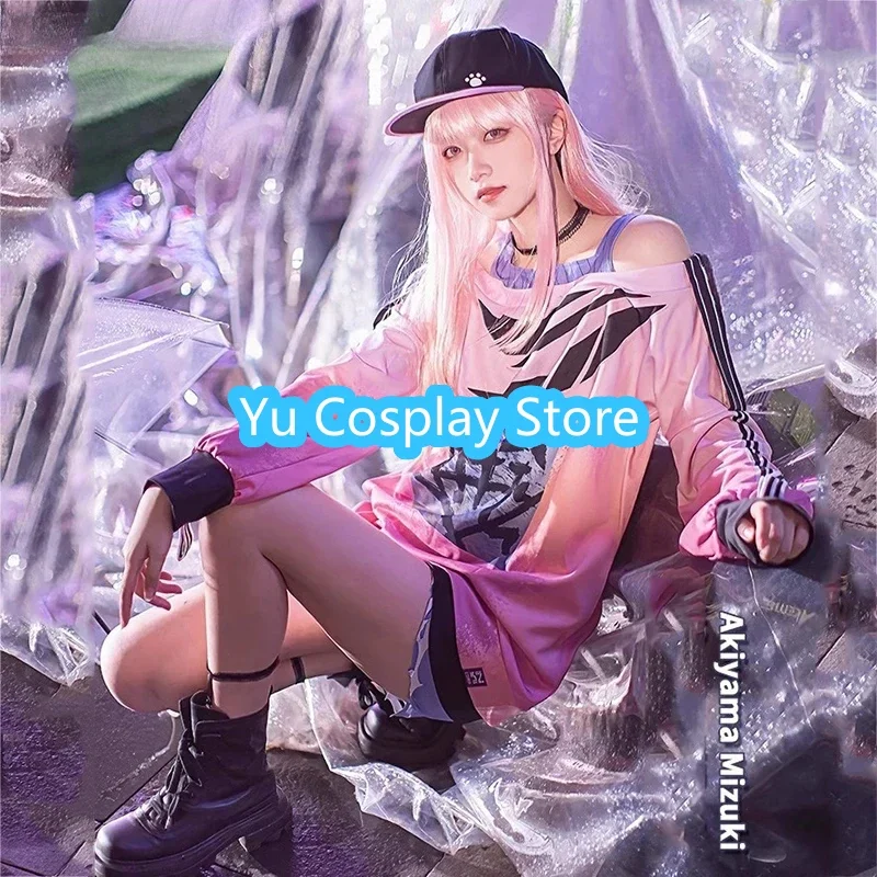 

Game Project Sekai Colorful Stage Akiyama Mizuki Cosplay Costumes MZK Cosplay Dress With Hat Halloween Uniforms Custom Made