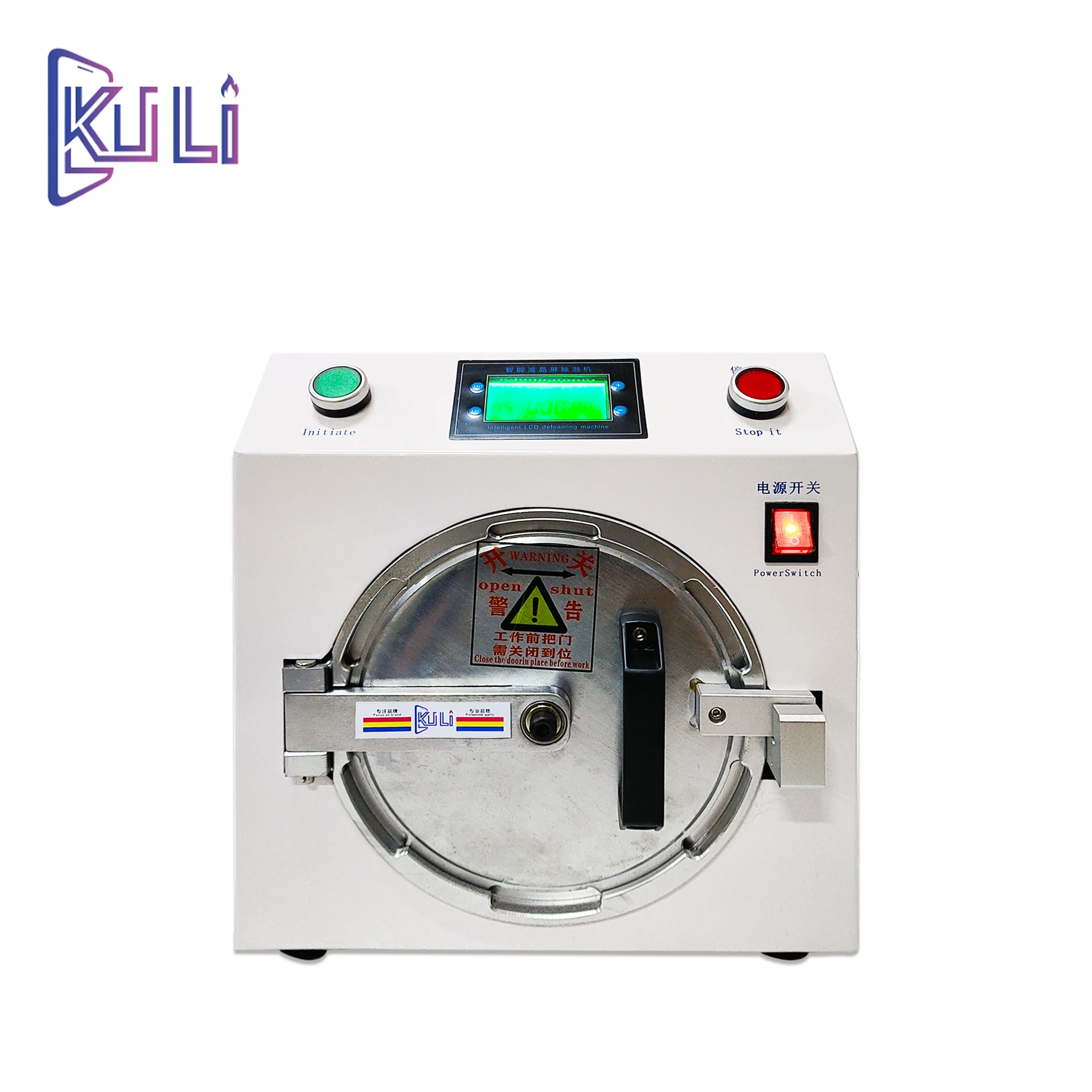 KULI Eliminate Mobile Phone OCA Film Bubble Machine Debubble  220V Repair Tools Set Touch LCD Screen Display Maintenance