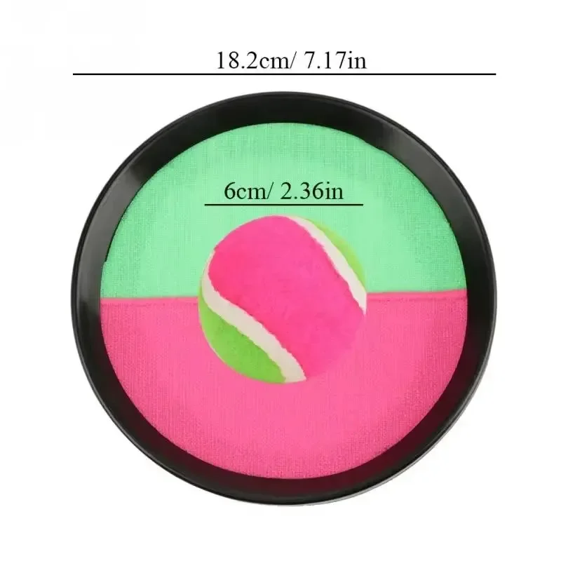 1 Set Sucker Sticky Ball Toy – Outdoor Sports Throw Catch Fun Ball Game for Kids Parent-Child Interactive Outdoor Play Set image 5