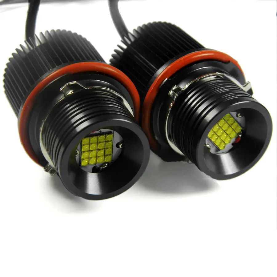 White LED Lights Angel Eyes Ring Marker Bulbs For BMW E39 E60 E63 X5