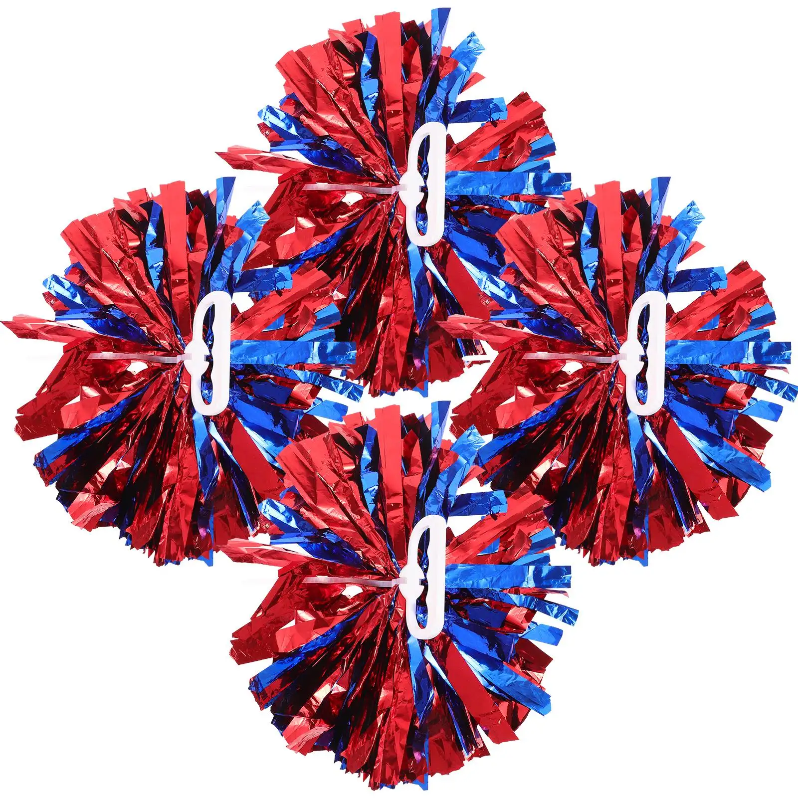4 Uds pompones azul rojo animando pompones traje delicado accesorios de fiesta gimnasia equipo de baile competencia deportiva