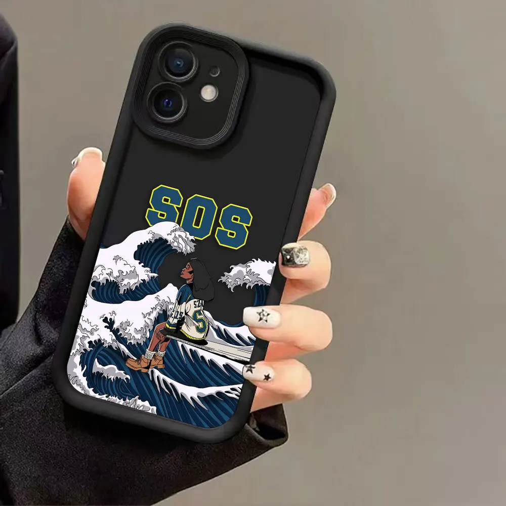 Cantante S-SZA SOS Cassa Del Telefono Per MOTO G9 G22 G24 G30 G32 G34 G52 G53 G54 G60 G75 G84 G85 E22 E32 E40 EDGE 40 50 60E TPU Caso