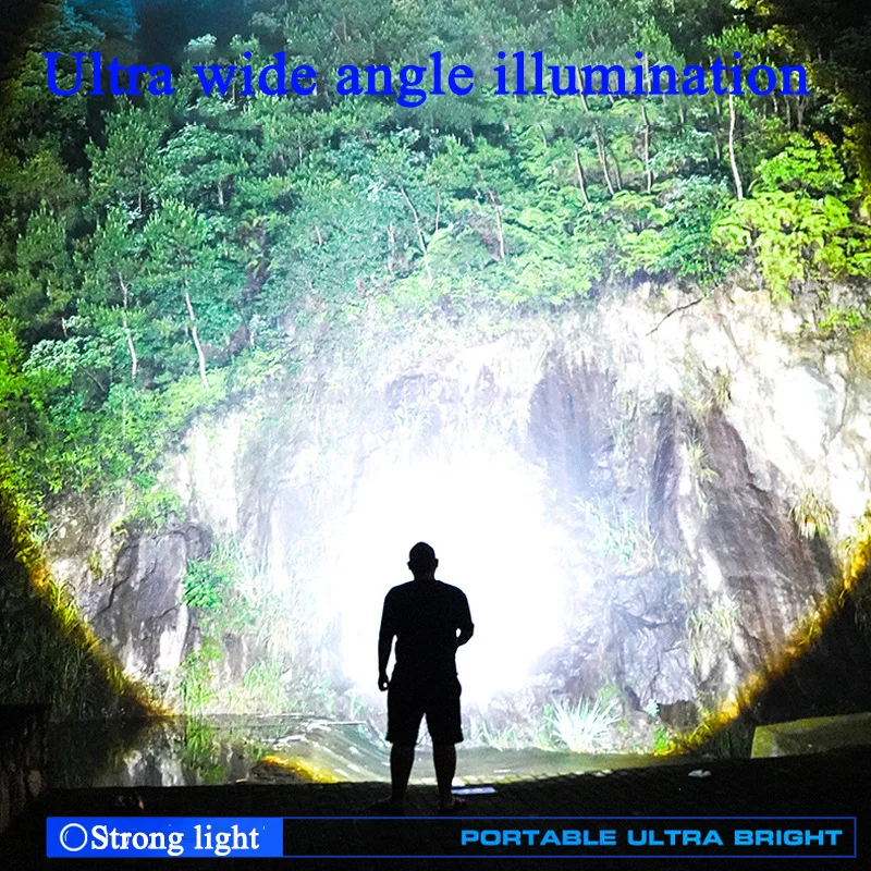 Strong Light Led Headlight Super Bright Zoom Flashlight USB Rechargeable Long Life Outdoor Fishing Light Flashlight Tools