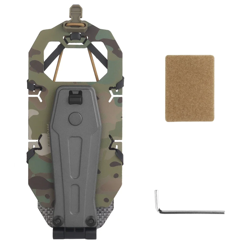 Tactical Rotating Phone Holder Folding Navigation Board Cellphone Hold Gear Hunting Vest Accessories