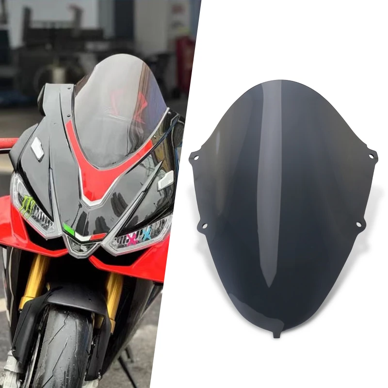 

Motorcycle Front Windscreen Windshield Fairing Wind Deflector Fit For RSV4 RSV 4 2021 2022 2023 2024