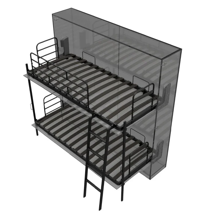 A Upper and Lower Bunk Beds Hidden Bunk Beds Folding Murphy Folding School Beds