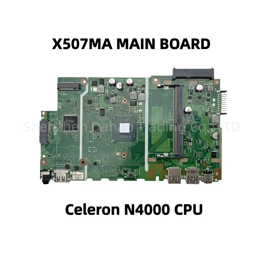Placa base X507MA para portátil ASUS VivoBook X507MA X507M R507M A507M F507M con CPU Celeron N4000 DDR4 completamente probada