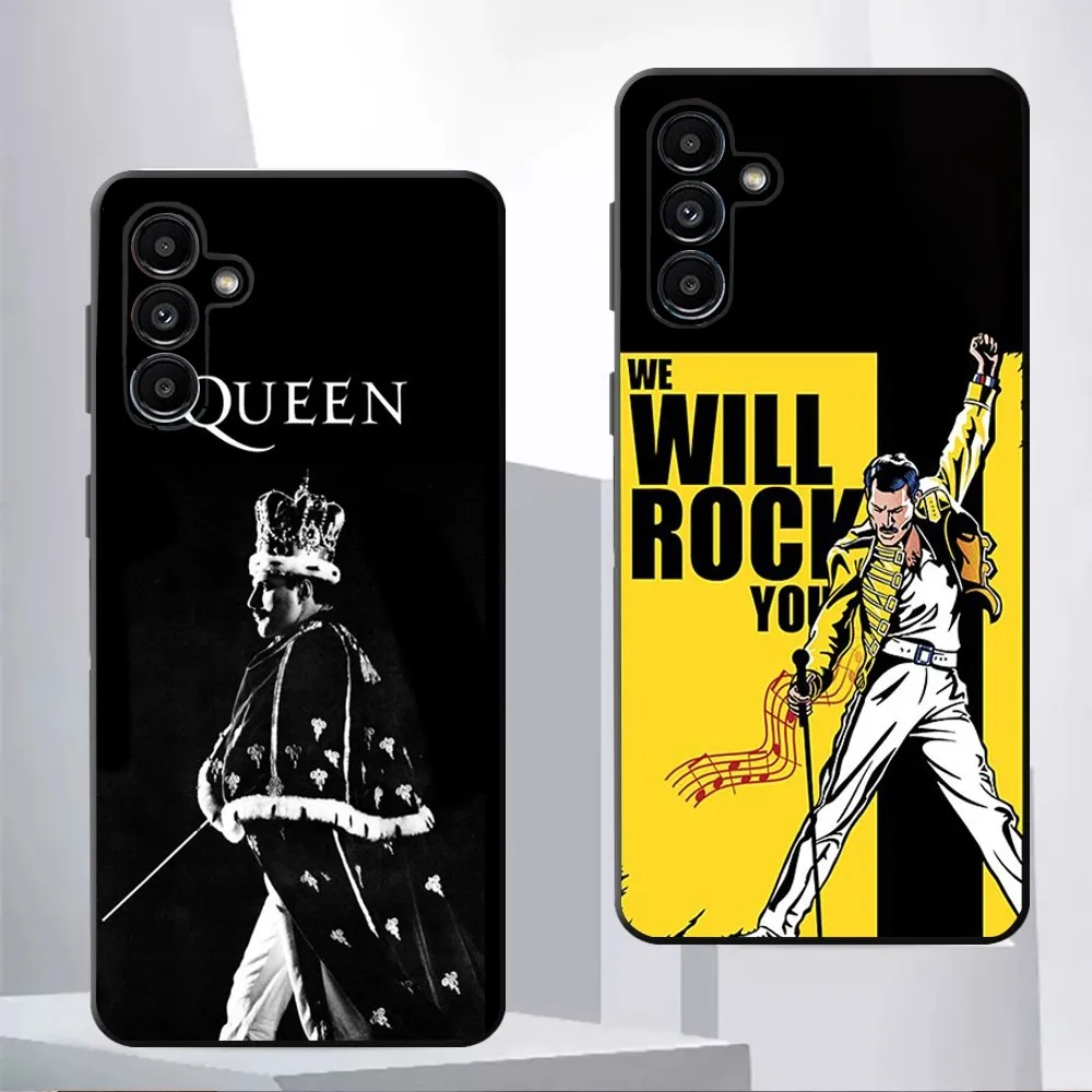 F-Freddie Mercury-S Queen   Phone Case For Samsung Galaxy A13,21s,22,31,32,52,53,71,80,91 Black Soft Cover