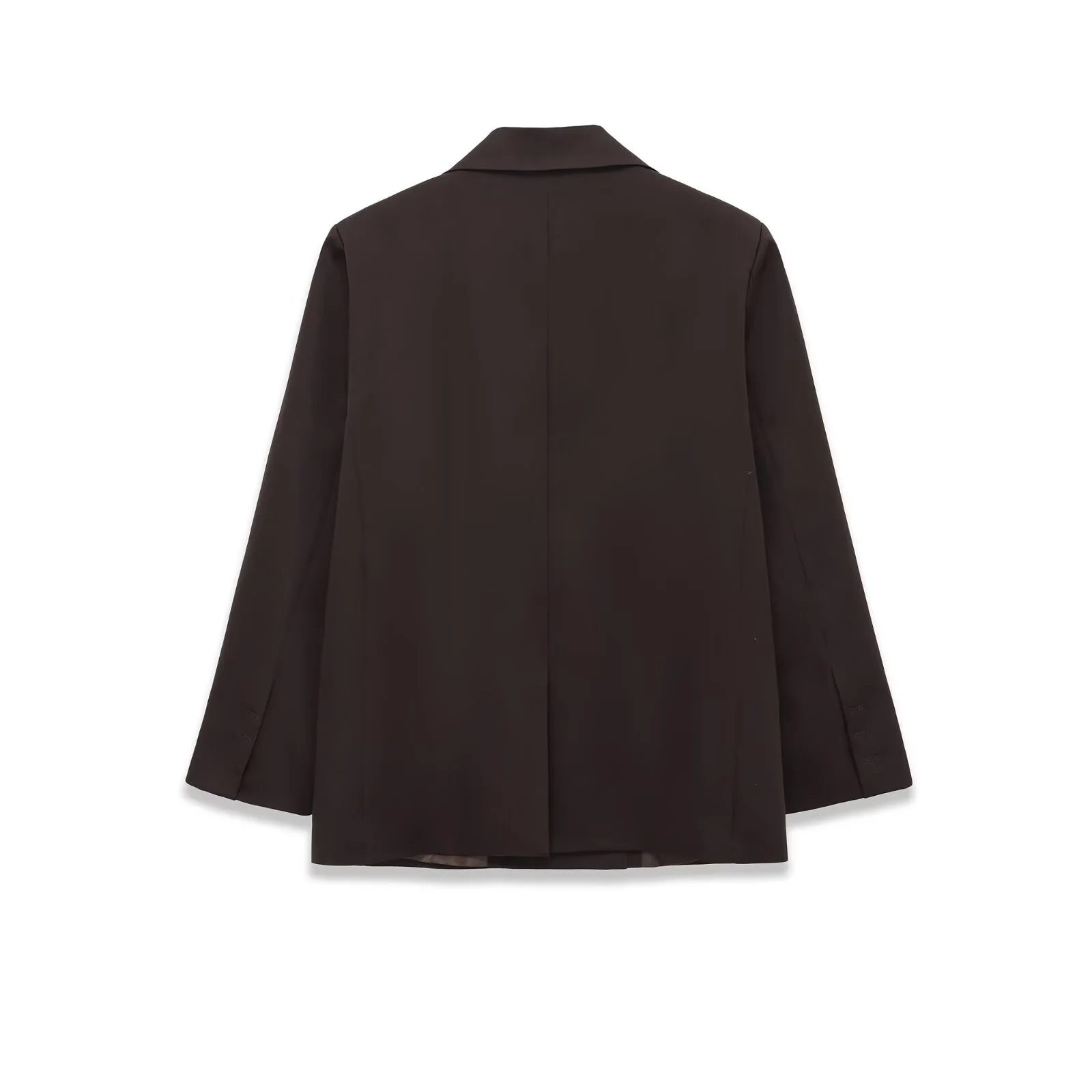 2025 Winter Neue frauen Casual Modische Einfache Vielseitige Revers Langarm Gepolsterte Schulter Lose Single Button Anzug Jacke