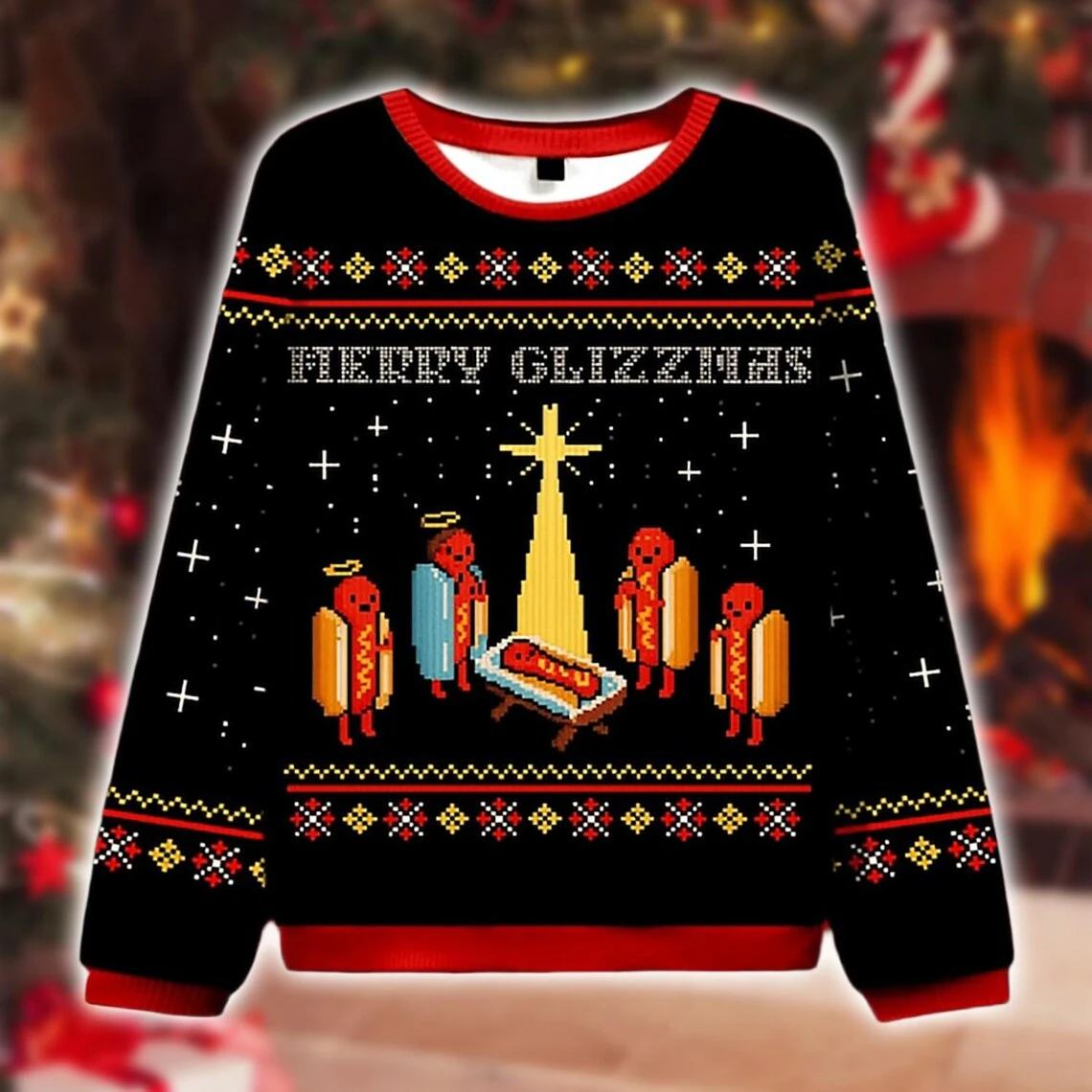 New Pullovers Tops Funny Animal Cat Graphic Ugly Christmas Sweater Fashion Santa Claus Sweatshirts For Women Sweaters Xmas Gift