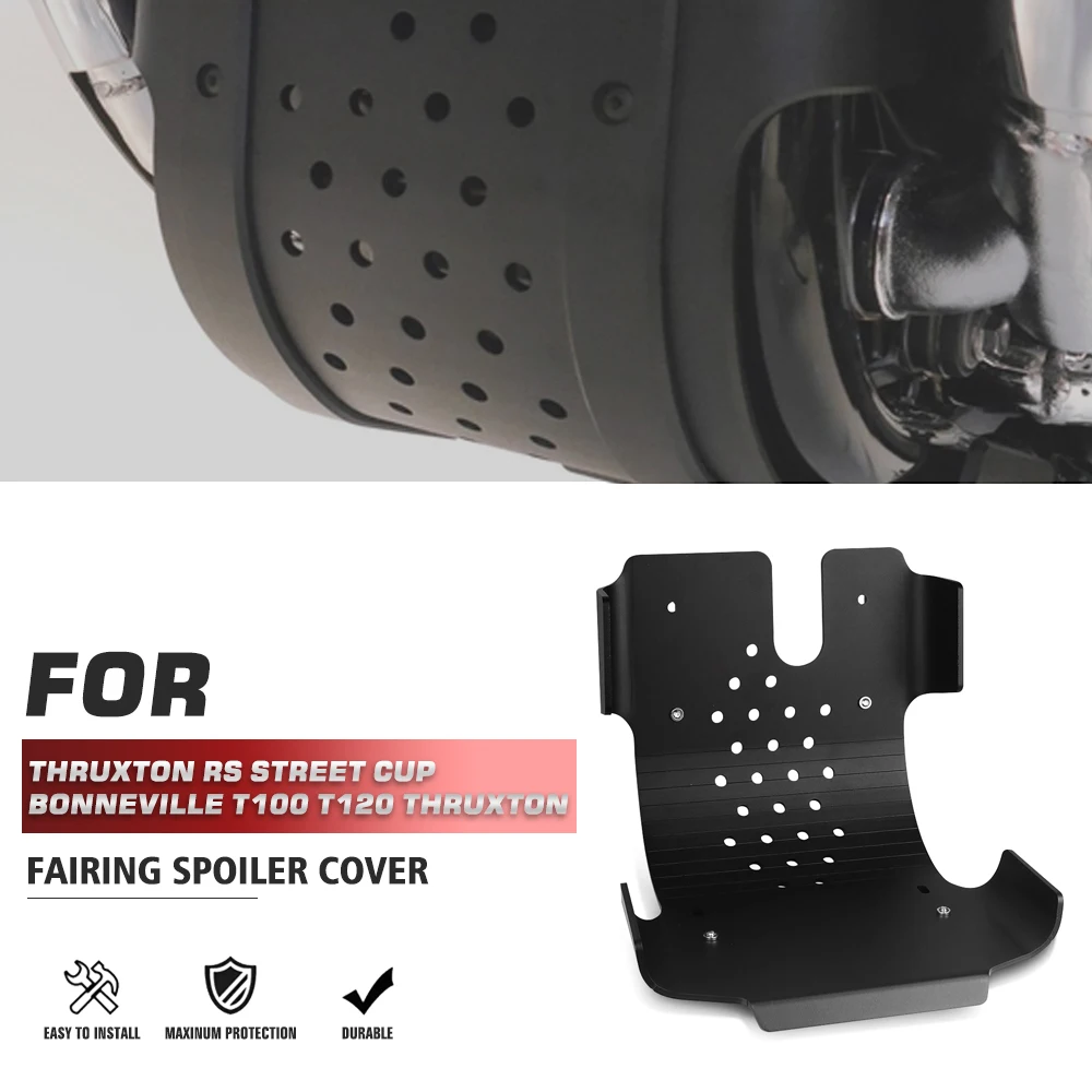 

Front Engine Guard Baffle Engine housing protection FOR Street Twin Thruxton RS Speed Twin Street Cup Bonneville T100 T120 Black